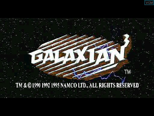 Image de l'ecran titre du jeu Galaxian^3 sur Sony Playstation